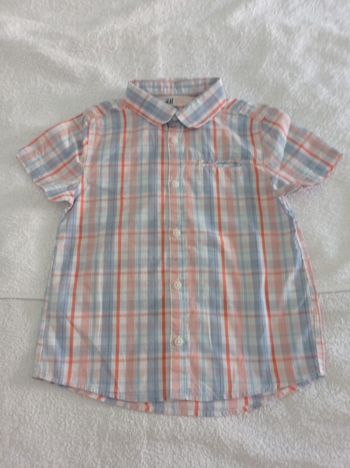Chemise garçon à carreaux  marque H M