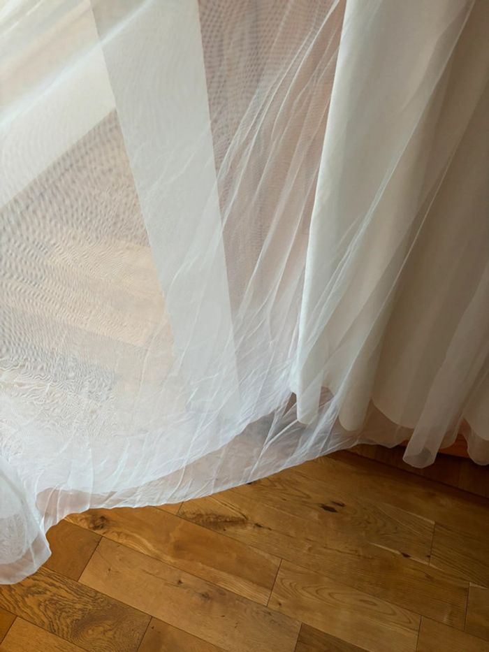 Robe de mariée bohème ou cocktail blanche 42 - photo numéro 4