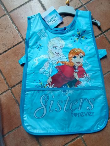 Tablier reine des neiges 3-4 ans