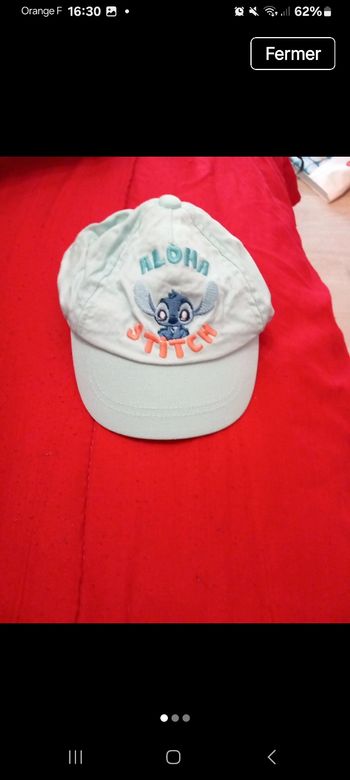 Casquette stitch jamais porté orchestra