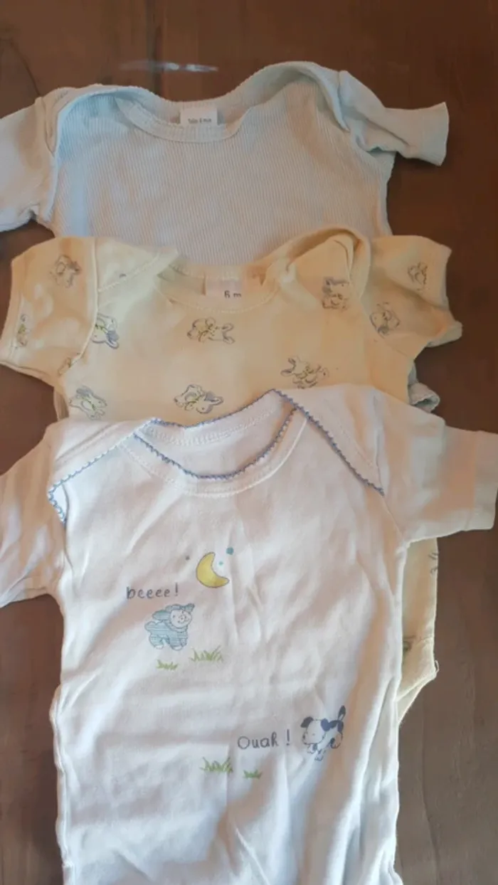 Lot de 5 body manches courtes - photo numéro 2