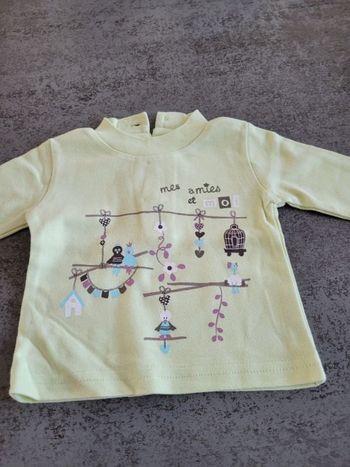 Pull col roulé  - 3 mois -