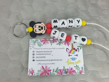 Porte Clés 2 branches Mickey