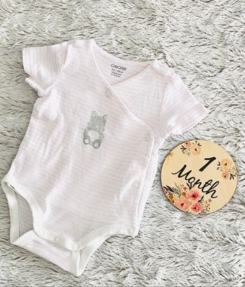 Body Croisé Manches Courtes Obaïbi 1 Mois