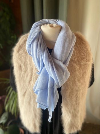 Écharpe Laine - Bleu Ciel N°67