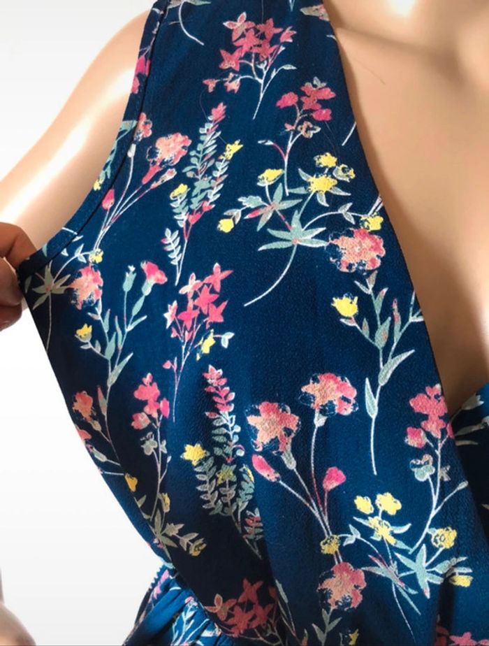 🌸🌿Combi-short marine fleurie coachella boho chic summer festival multicolor floral playsuit🌿🌸 - photo numéro 7