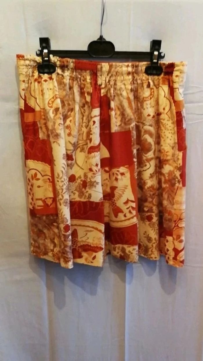 Short fluide Vintage 90's T. 38 Pierre Catel 💮100% Viscose 🇫🇷Made in France - photo numéro 3
