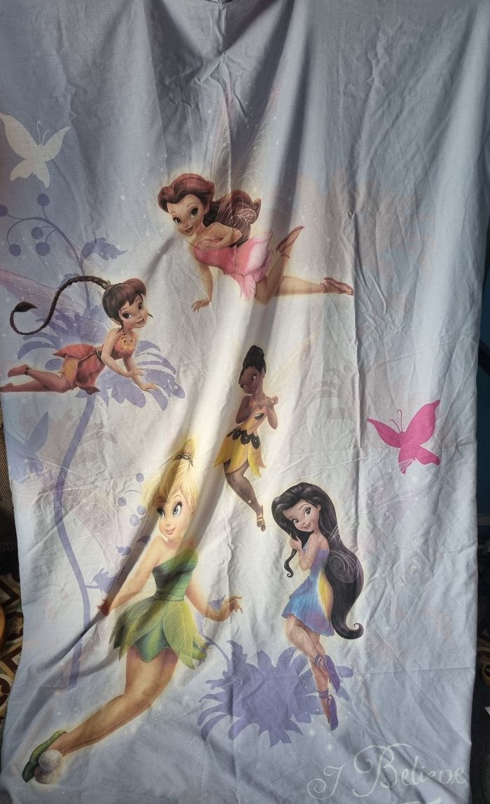 Taie d'oreiller avec housse de couette La fée Clochette et ses amis - photo numéro 2