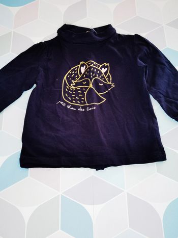 D3903 - sous pull fille 6 mois