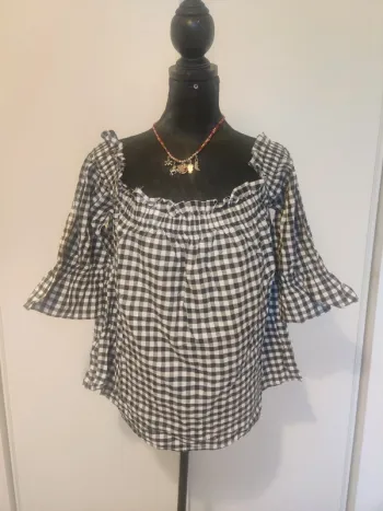 Jolie blouse vichy 48/50 Blancheporte