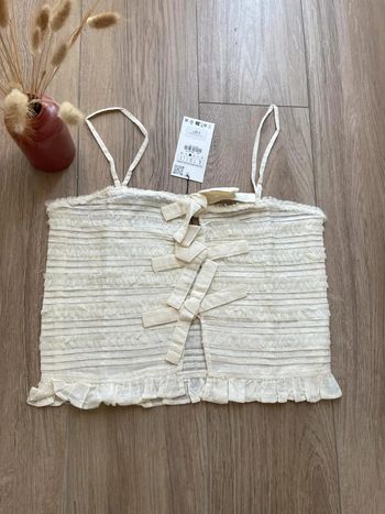 Jolie débardeur dentelle bohème Zara