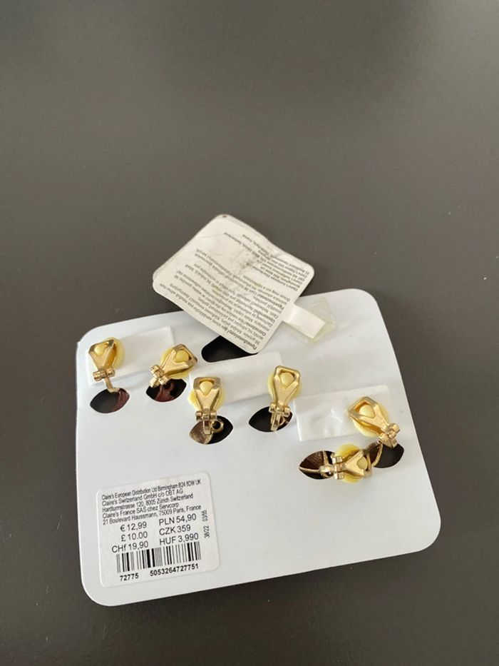 Boucles d’oreilles clips claire´s neuves - photo numéro 2
