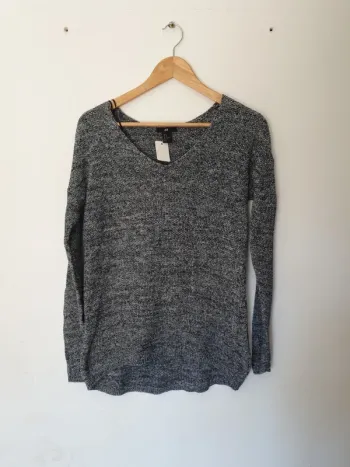 Pull long maille chinée A1186