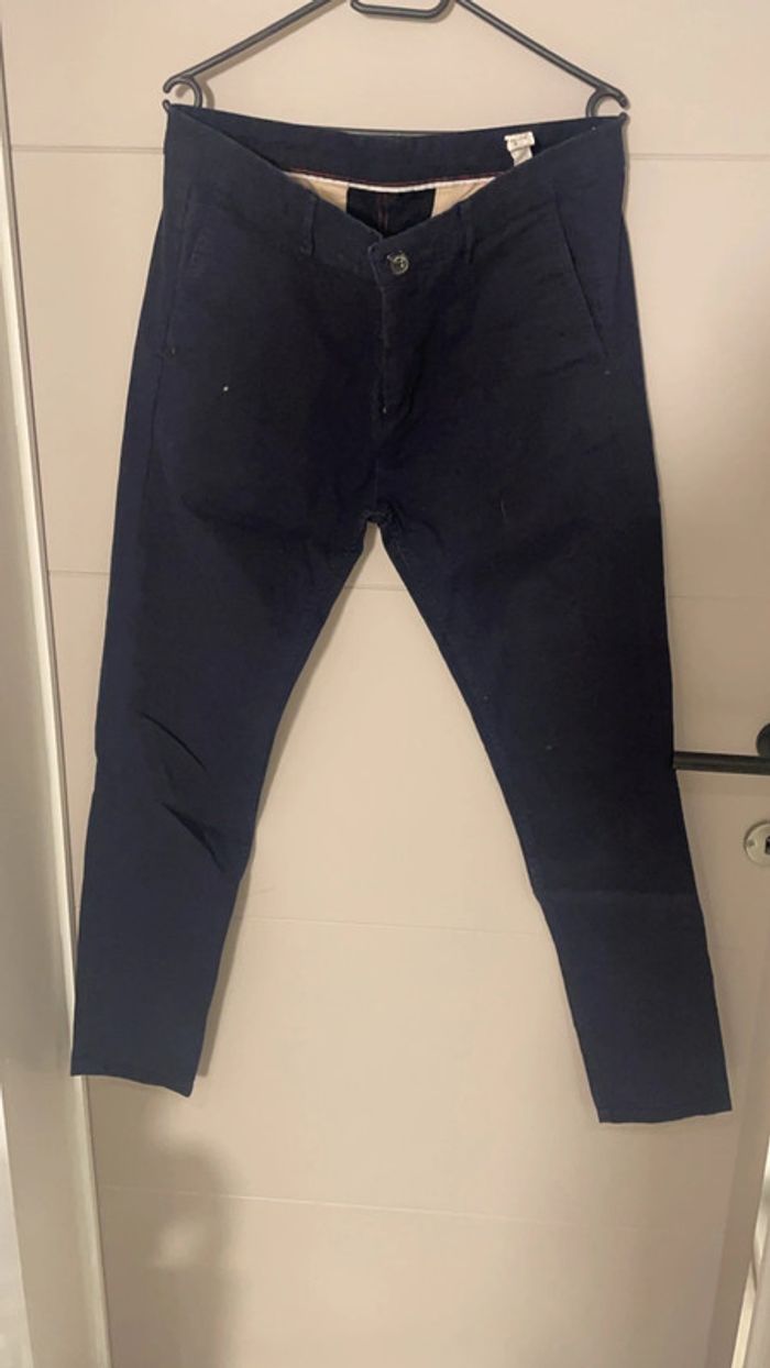 Pantalon Zara bleu marine – Taille L (42)