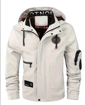 Veste décontractée pour homme à multiples poches,