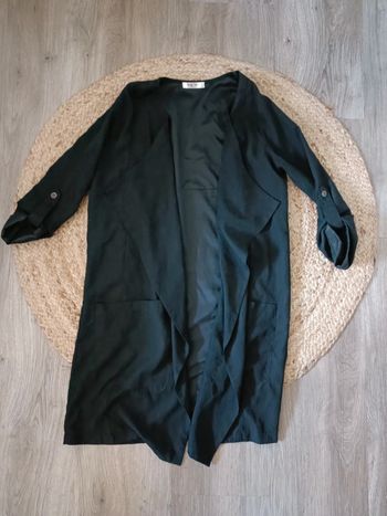 Veste longue légère noire