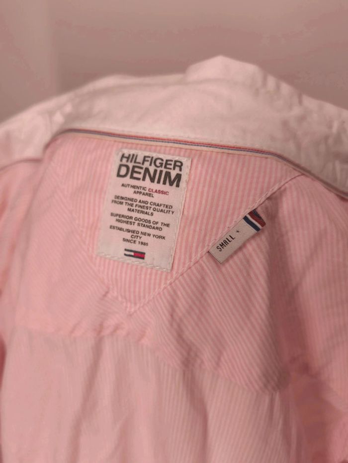 Chemise Tommy Hilfiger Femme Taille S Rose rayé - photo numéro 8