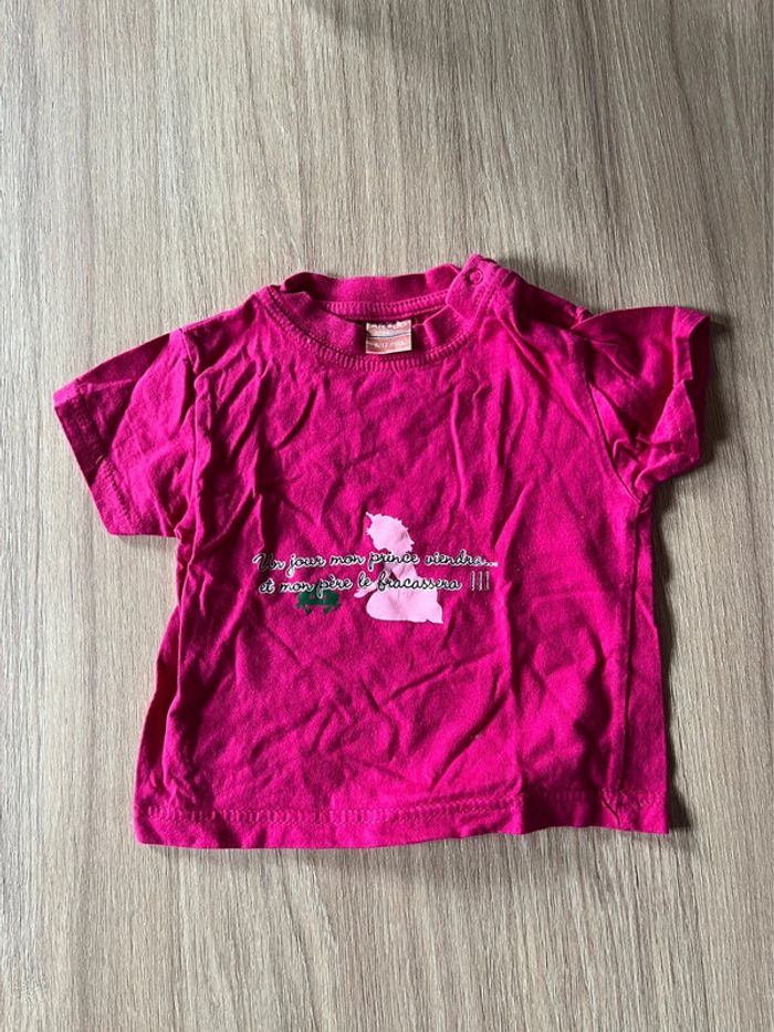 T-shirt manches courtes rose