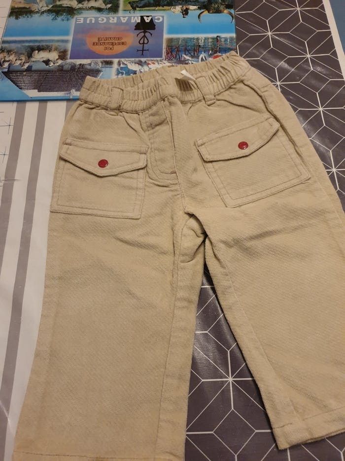 Pantalon velours beige