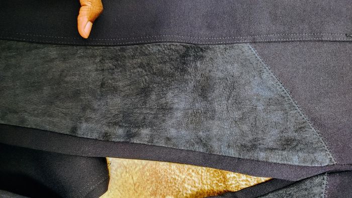 Pantalon legging taille haute en polyamide lycra et daim taille 36 marque absolue - photo numéro 6