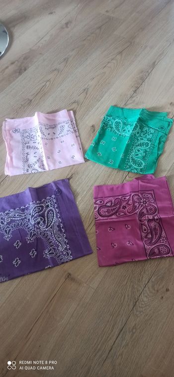 Lot de 4 bandanas