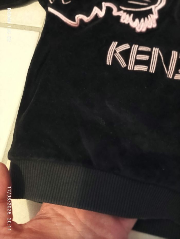 Sweat velours Kenzo  kids  taille 2 ans - photo numéro 2