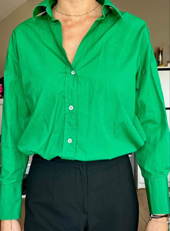 Chemise verte Zara