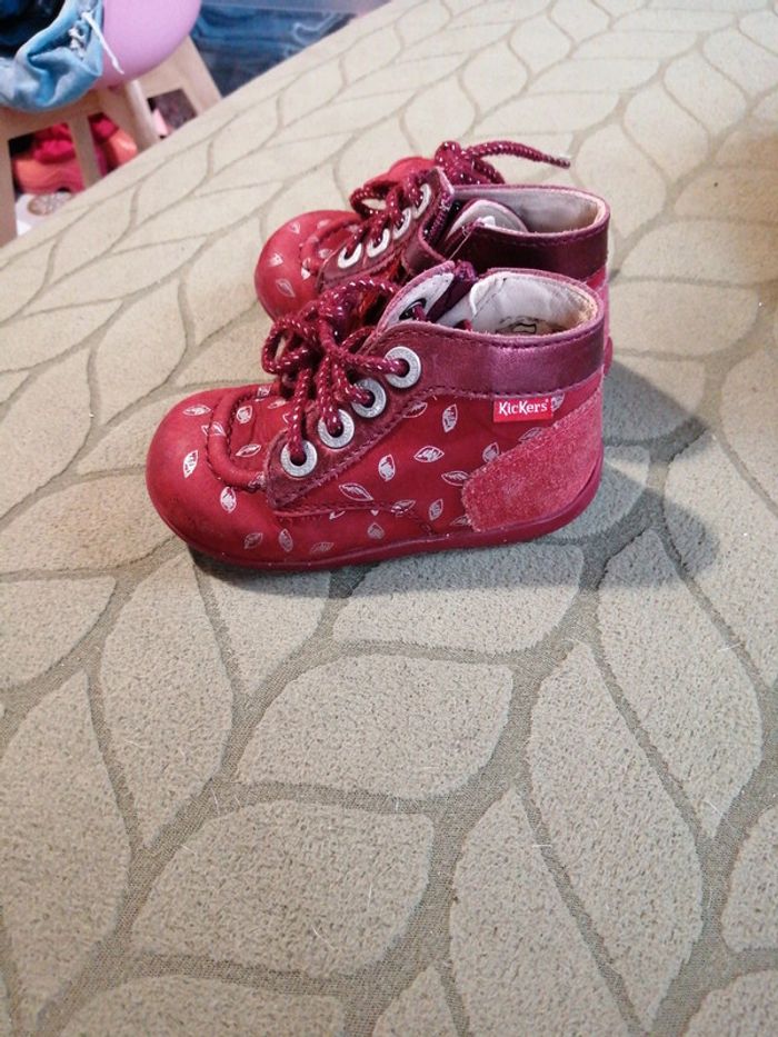 Bottines kickers feuilles - photo numéro 3