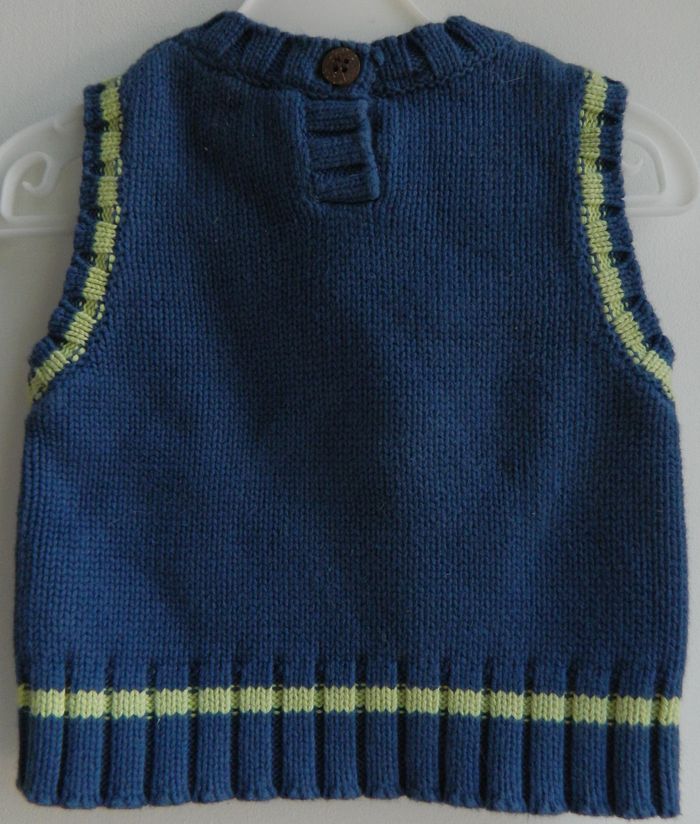 Pull sans manches T 3 mois "DPAM" - photo numéro 3