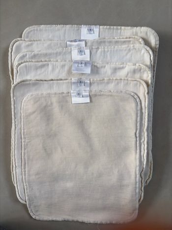 Lot de 6 inserts coton hamac taille 1
