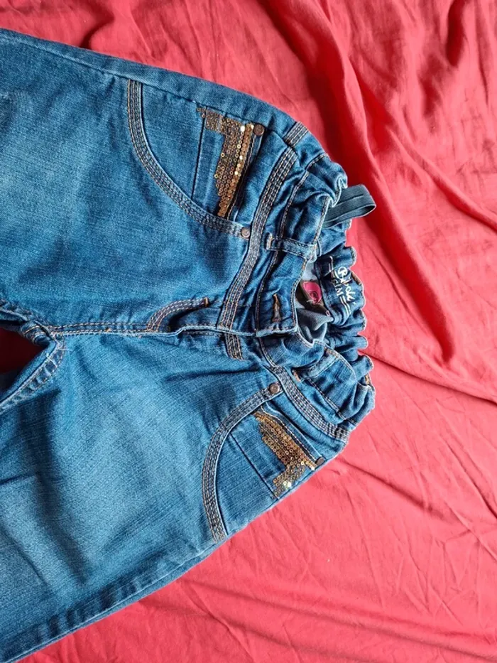 Lot 2 jeans slims 10 ans - photo numéro 3