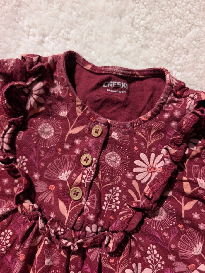 Blouse fleurie fille 24 mois Creeks - photo numéro 3