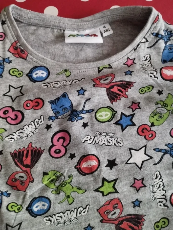 T-shirt pyjamask 4 ans - photo numéro 2