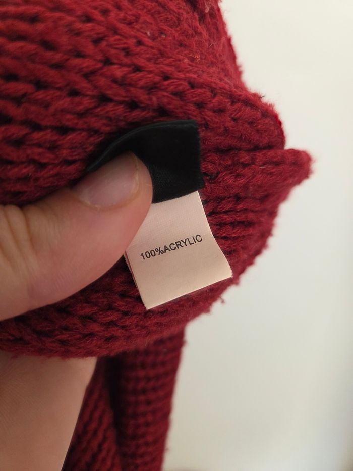 Pull bordeaux croisé - taille 40 42 - Shein - photo numéro 5