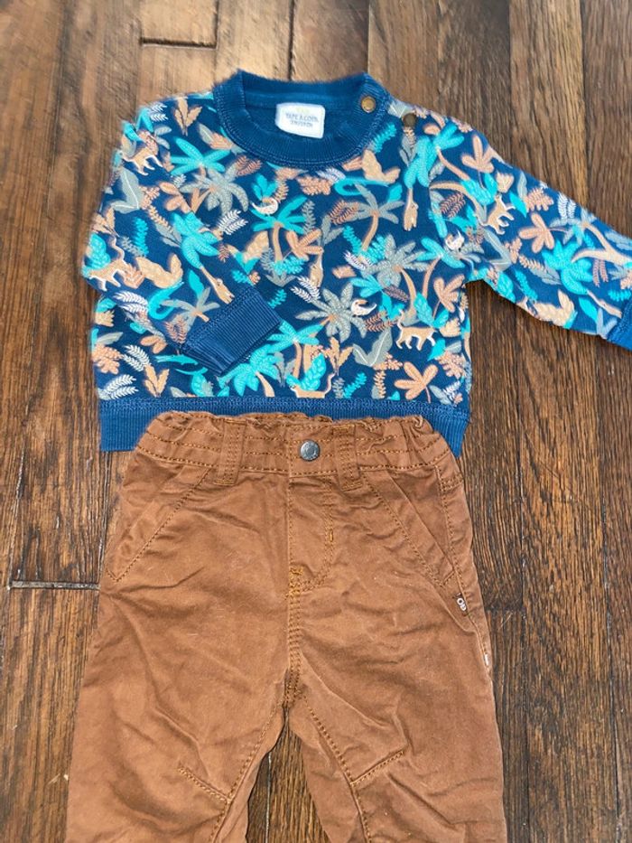 Sweat tao et pantalon obaibi 3 mois - photo numéro 2