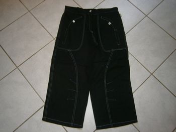 Pantalon noir en lin Taille 42