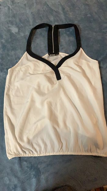 Haut femme blanc et noir taille 42