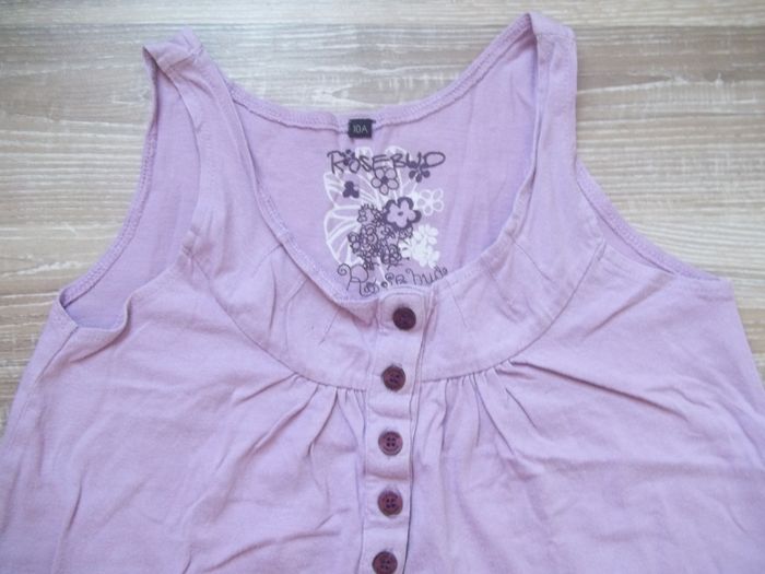 Tunique sans manches mauve RoseBud 10 ans (TS1) - photo numéro 2