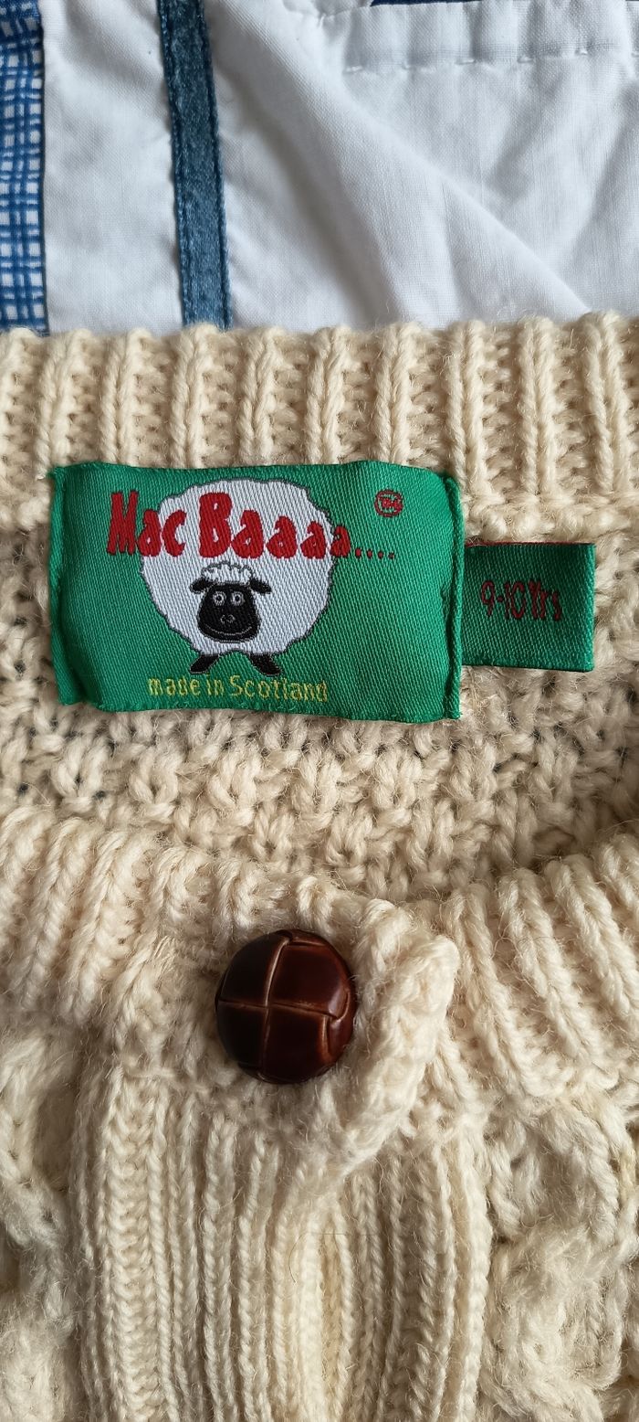 Véritable gilet Ecossais pure laine - photo numéro 3