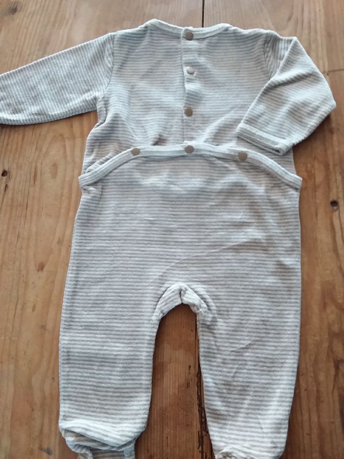 Lot de 3 grenouillères garçon taille 6 mois - photo numéro 7