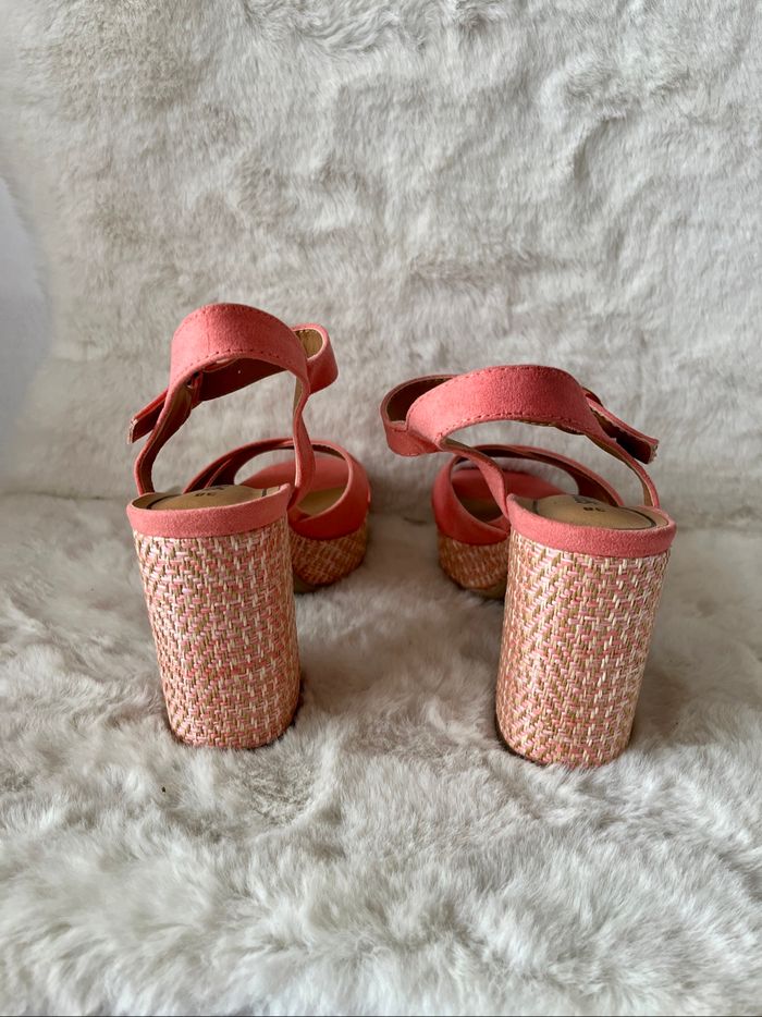 Sandales à talons 10 cm rose corail, Sprox pointure 38 - photo numéro 5