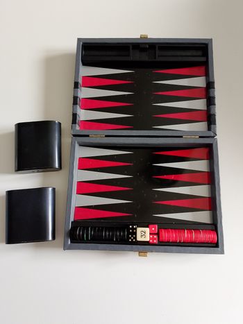 Mallette de voyage backgammon 23 x 17 cm