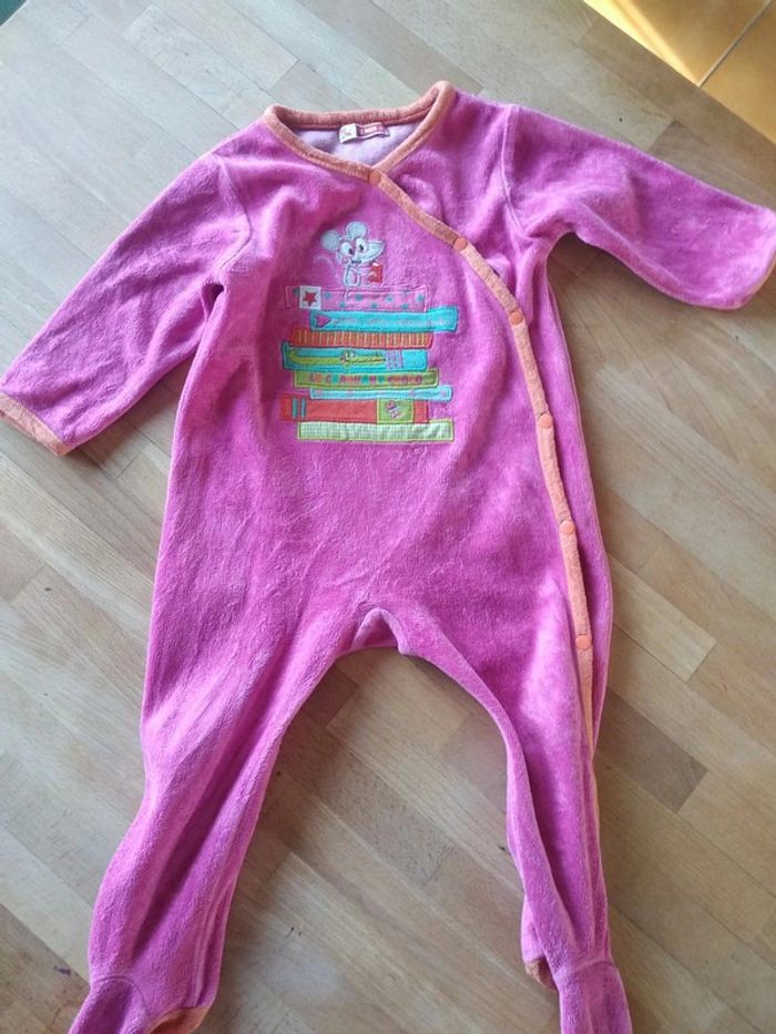 Pyjama velours dpam 12 mois - photo numéro 2