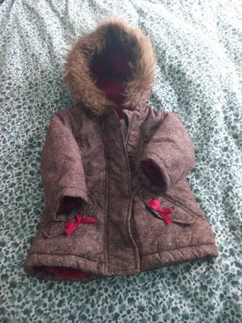 Menteau hiver fille 6 mois