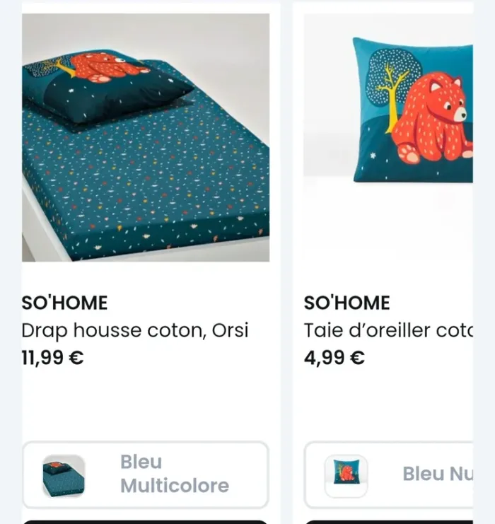 Parure de lit, drap et taie d’oreiller - photo numéro 8