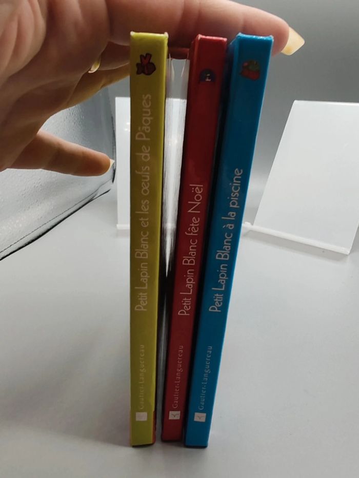 3 livres petit lapin blanc - photo numéro 2