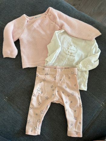 Ensemble fille bébé 3 mois
