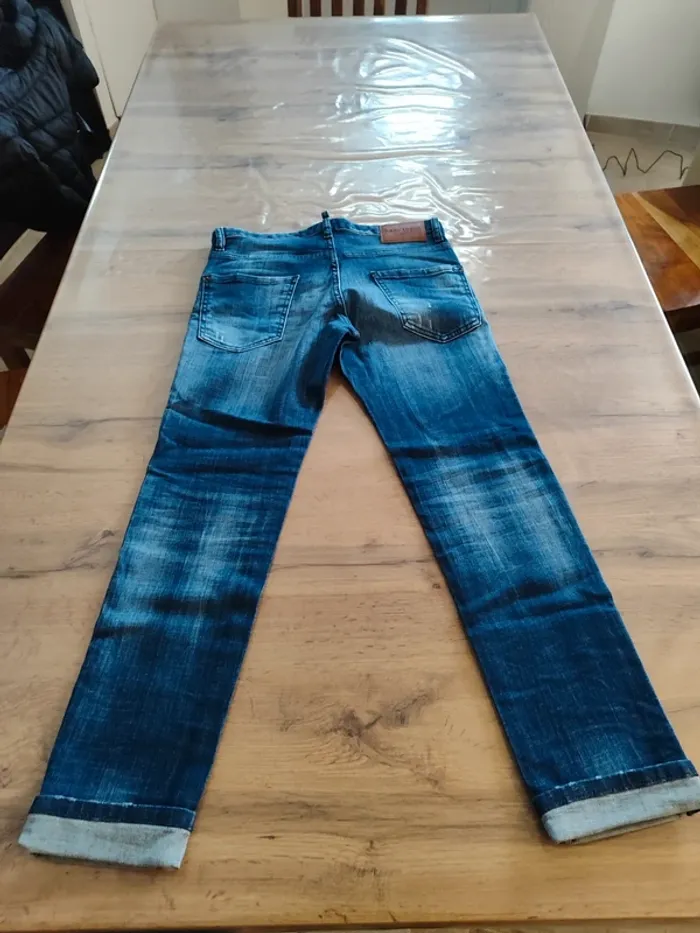 Jean Dsquared2 bleu - Taille 14 ans - photo numéro 3