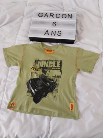 Tee-shirt manche courte garçon 6 ans Action Man