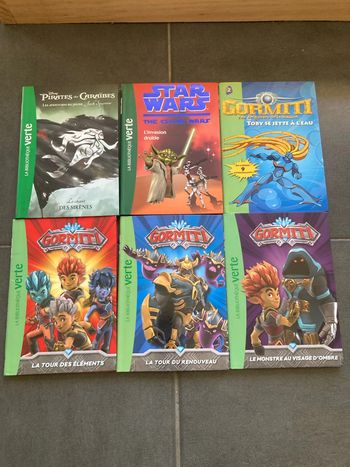 lot de 6 livres la bibliothèque verte